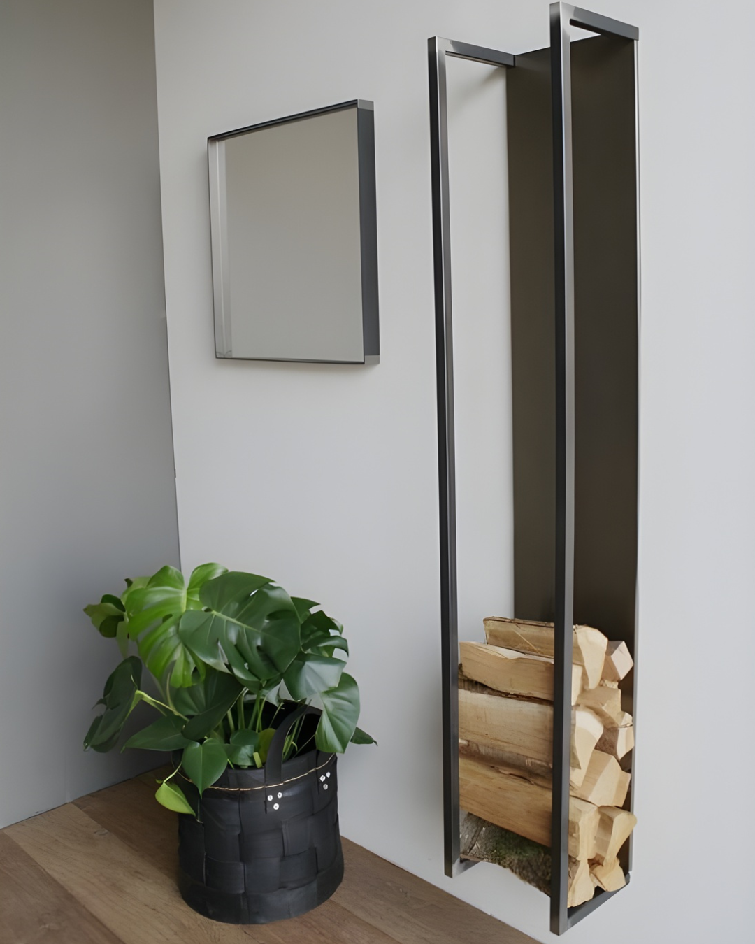 Wall Flame Rack( wood Storage)