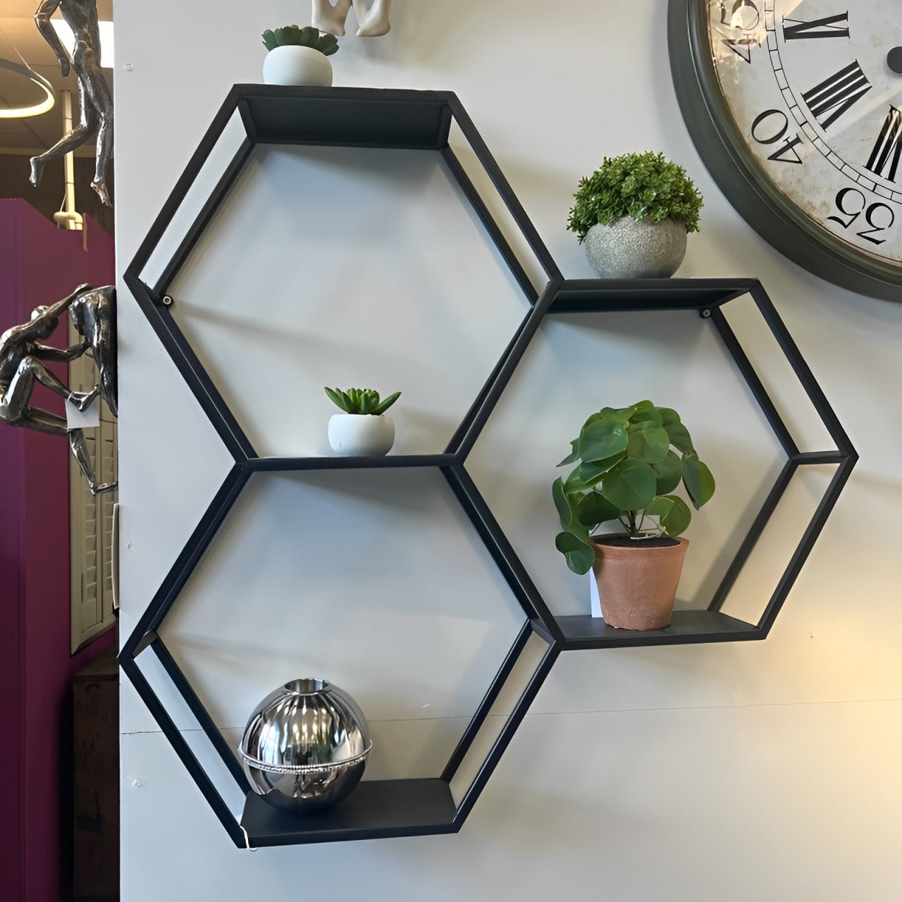 Hexagonal Wall Shelf