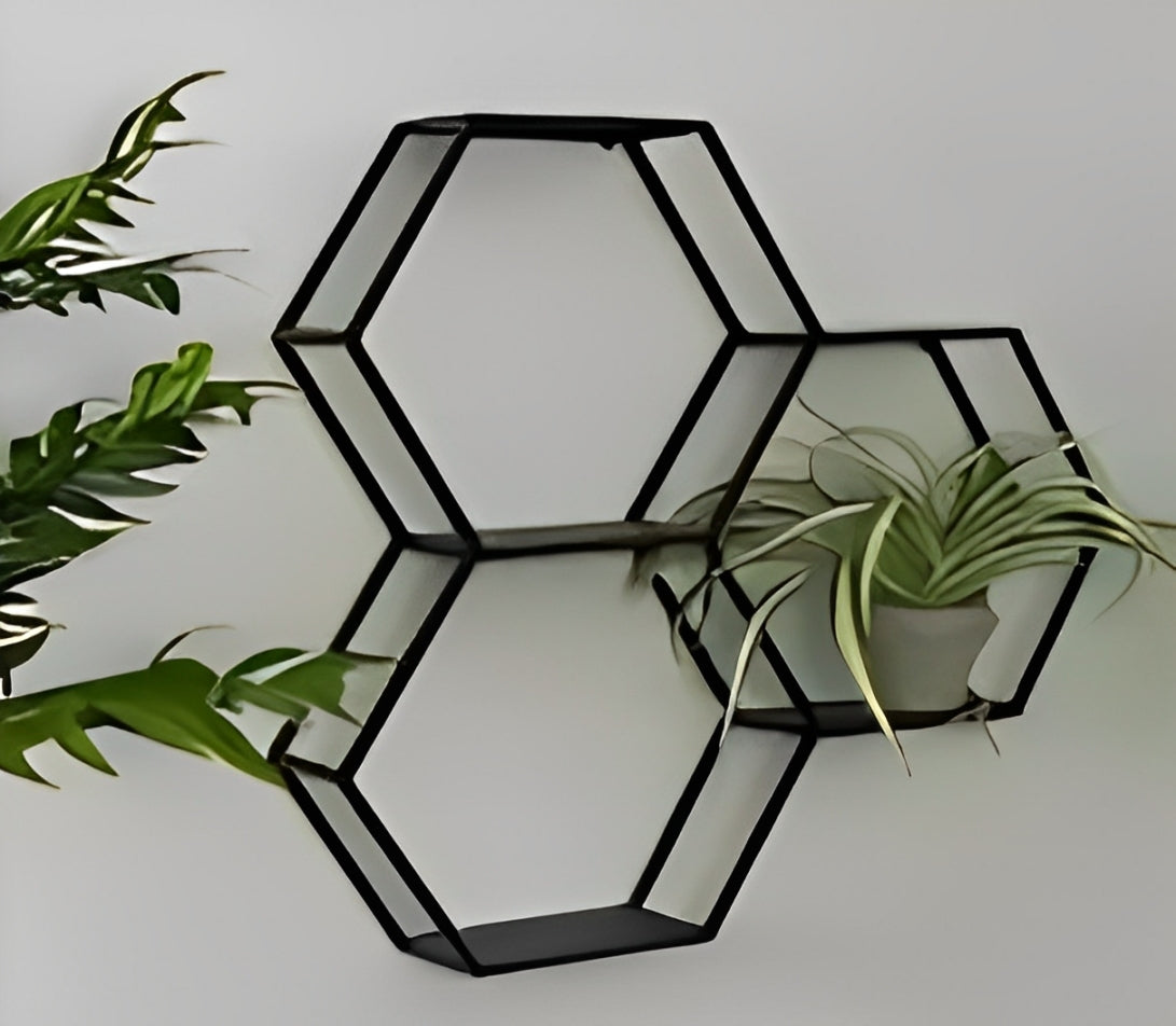 Hexagonal Wall Shelf